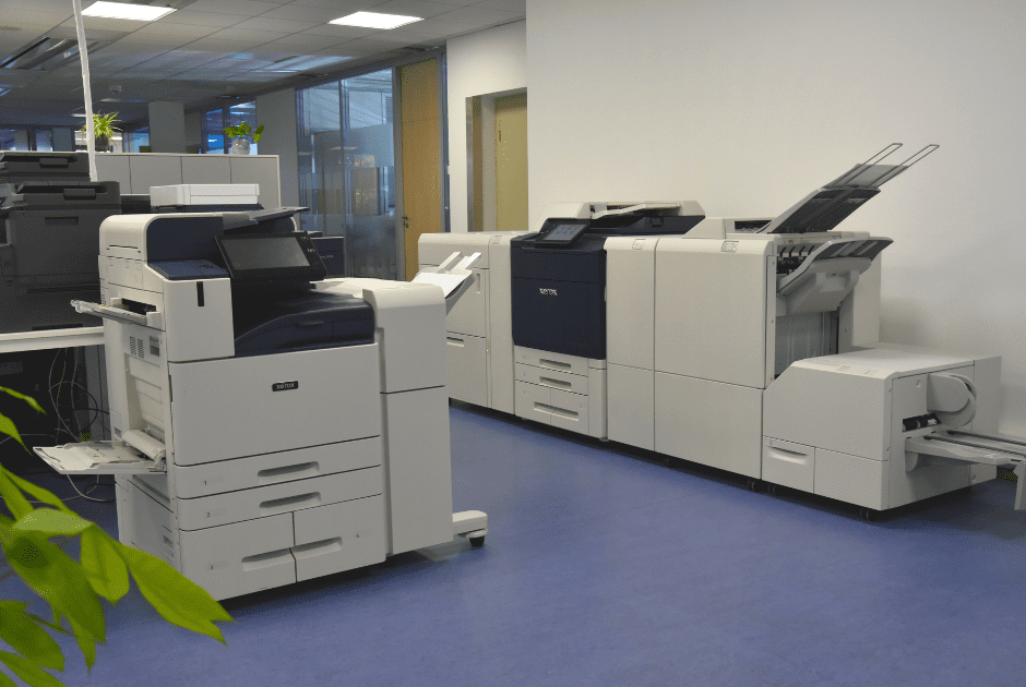 Machines Xerox dans le showroom NG Partners